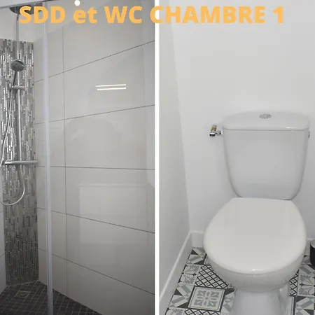 Vendégház Coliving Confort- Les Lille-maison Partagee-7 Chambres-5 Sdb-6wc-loos Les Lille *