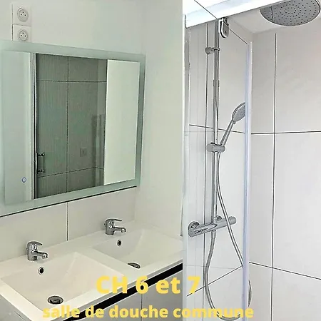 Vendégház Coliving Confort- Les Lille-maison Partagee-7 Chambres-5 Sdb-6wc-loos Les Lille *