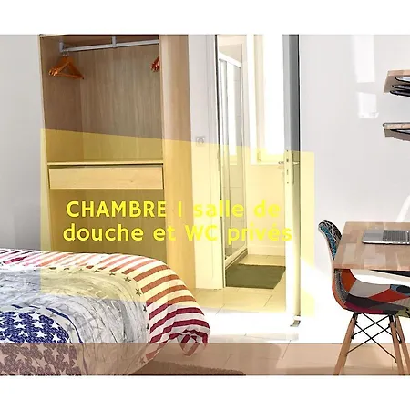 Coliving Confort- Les Lille-maison Partagee-7 Chambres-5 Sdb-6wc-loos Les Lille 게스트하우스