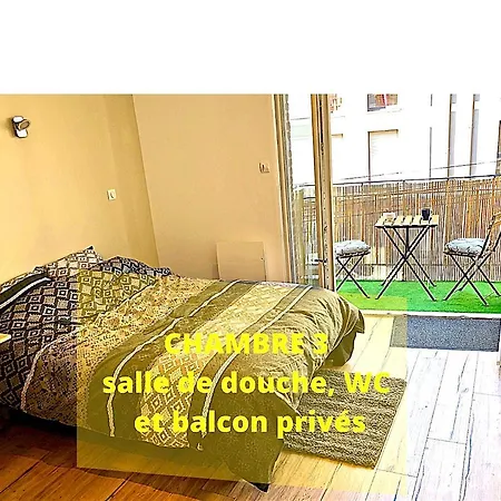 게스트하우스 Coliving Confort- Les Lille-maison Partagee-7 Chambres-5 Sdb-6wc-loos Les Lille Loos