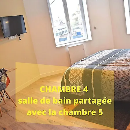 Vendégház Coliving Confort- Les Lille-maison Partagee-7 Chambres-5 Sdb-6wc-loos Les Lille *