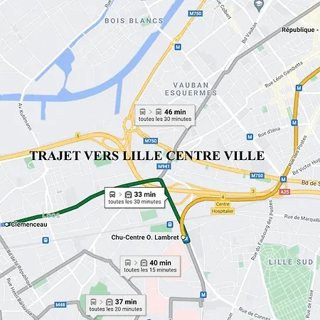 Coliving Confort- Les Lille-maison Partagee-7 Chambres-5 Sdb-6wc-loos Les Lille